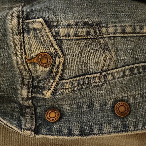 VINTAGE Abercrombie & Fitch MID Jean Jacket - Picture 2 of 3